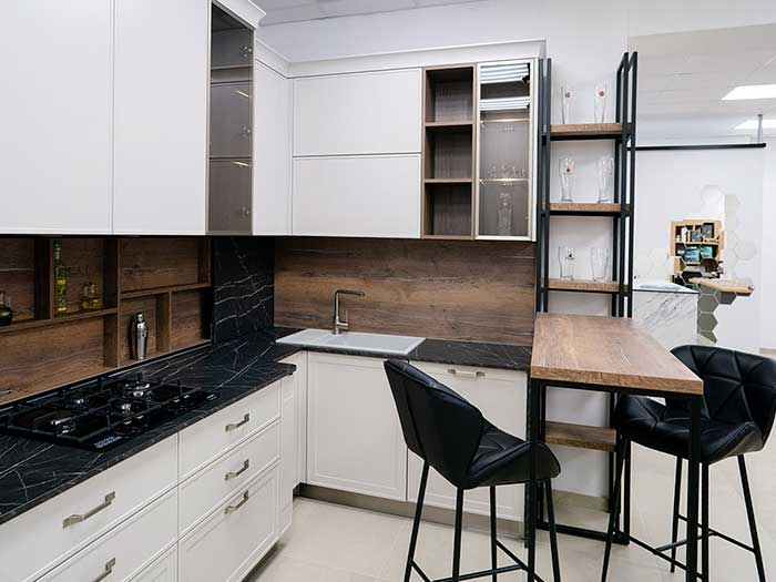 элитная угловая кухня