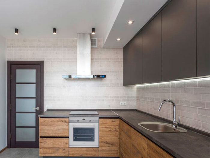 кухня из массива дуба