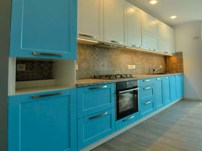 дизайн параллельной кухни